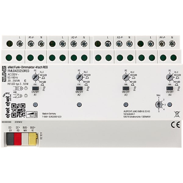 JUNG - eNet Funk-Dimmaktor 4fach REG