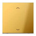 JUNG - Steuertaste Standard, Pfeilsymbole, Metall gold PVD-beschichtet, Serie LS, gold