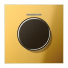 JUNG - Abdeckung mit Lichtleiter für KNX Drehsensor, Metall gold PVD-beschichtet, gold