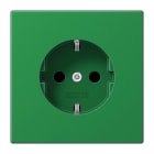 JUNG - SCHUKO Steckdose, 16A 250V ~, SAFETY+, Thermoplast, Serie LS, grün (für SV)