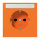 JUNG - SCHUKO Steckdose, 16A 250V ~, Schriftfeld, Thermoplast, orange (für ZSV)