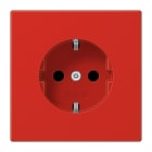 JUNG - SCHUKO Steckdose, 16A 250V ~, SAFETY+, Thermoplast, Serie LS, rot