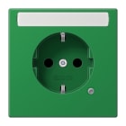 JUNG - SCHUKO Steckdose, 16A 250V ~, o.Krallen, mit Funktionsanzeige, Schriftfeld