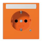 JUNG - SCHUKO Steckdose, 16A 250V ~, o.Krallen, mit Funktionsanzeige, Schriftfeld