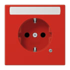 JUNG - SCHUKO Steckdose, 16A 250V ~, o.Krallen, mit Funktionsanzeige, Schriftfeld