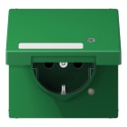 JUNG - SCHUKO Steckdose, 16A 250V ~, mit Funktionsanzeige, Schriftfeld, Klappdeckel