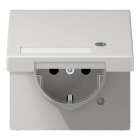 JUNG - SCHUKO Steckdose, 16A 250V ~, mit Funktionsanzeige, Schriftfeld, Klappdeckel