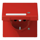 JUNG - SCHUKO Steckdose, 16A 250V ~, mit Funktionsanzeige, Schriftfeld, Klappdeckel
