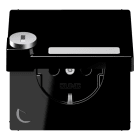 JUNG - SCHUKO Steckdose, 16A 250V ~, Schriftfeld, Klappdeckel, mit Sicherheitsschloss