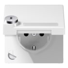 JUNG - SCHUKO Steckdose, 16A 250V ~, Schriftfeld, Klappdeckel, mit Sicherheitsschloss