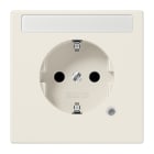 JUNG - SCHUKO Steckdose, 16A 250V ~, o.Krallen, Funktionsanzeige, Schriftfeld,Duroplast