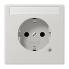 JUNG - SCHUKO Steckdose, 16A 250V ~, o.Krallen, Funktionsanzeige, Schriftfeld,Duroplast