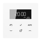 JUNG - Timer Standard mit Display, Serie LS, alpinweiss