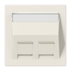 JUNG - Abdeckung für Montageadapter 30° 2fach, Serie LS, weiss