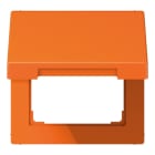 JUNG - Klappdeckel mit Rückstellfeder, Thermoplast, Serie LS, orange (für ZSV)