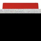 JUNG - Klappdeckel mit Rückstellfeder, mit Schriftfeld, Thermoplast, Serie LS, rot