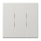 JUNG - Wippe 3fach, Thermoplast, Serie LS, lichtgrau