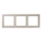 JUNG - Rahmen 3fach, Thermoplast lackiert, LS ZERO, Edelstahl
