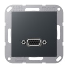 JUNG - Multimedia-Anschlusssystem VGA, Serie A, anthrazit matt