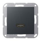 JUNG - Multimedia-Anschlusssystem HDMI, Serie A, anthrazit matt