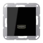 JUNG - Multimedia-Anschlusssystem HDMI, Serie A, schwarz