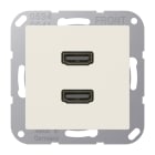 JUNG - Multimedia-Anschlusssystem 2 x HDMI, Serie AS, weiss
