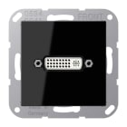JUNG - Multimedia-Anschlusssystem DVI, Serie A, schwarz