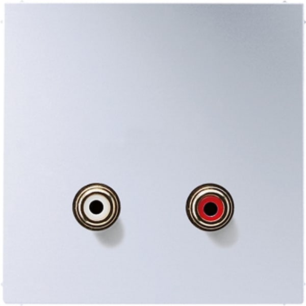JUNG - Multimedia-Anschlusssystem Cinch Audio, Serie LS, Aluminium