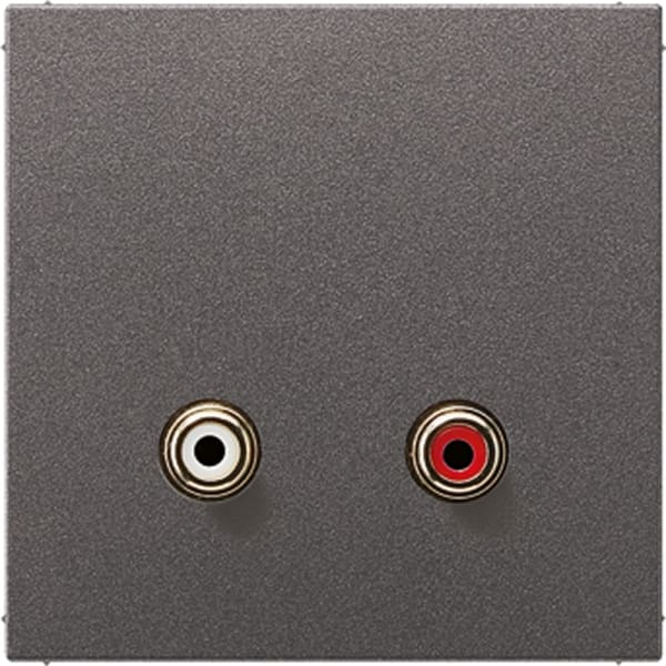 JUNG - Multimedia-Anschlusssystem Cinch Audio, anthrazit