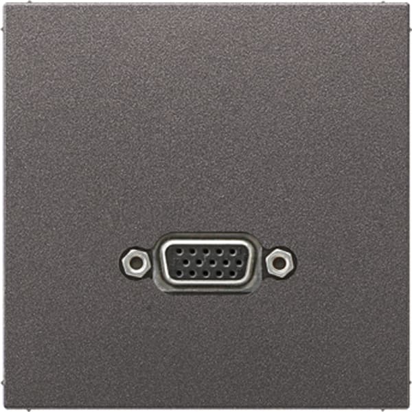 JUNG - Multimedia-Anschlusssystem VGA, Serie LS, anthrazit (lackiertes Aluminium)