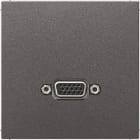 JUNG - Multimedia-Anschlusssystem VGA, Serie LS, anthrazit (lackiertes Aluminium)