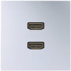 JUNG - Multimedia-Anschlusssystem 2 x HDMI, Serie LS, Aluminium