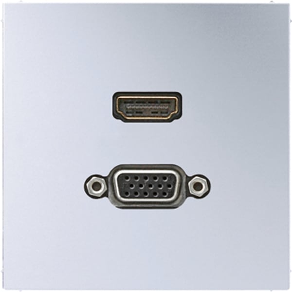 JUNG - Multimedia-Anschlusssystem HDMI / VGA, Serie LS, Aluminium