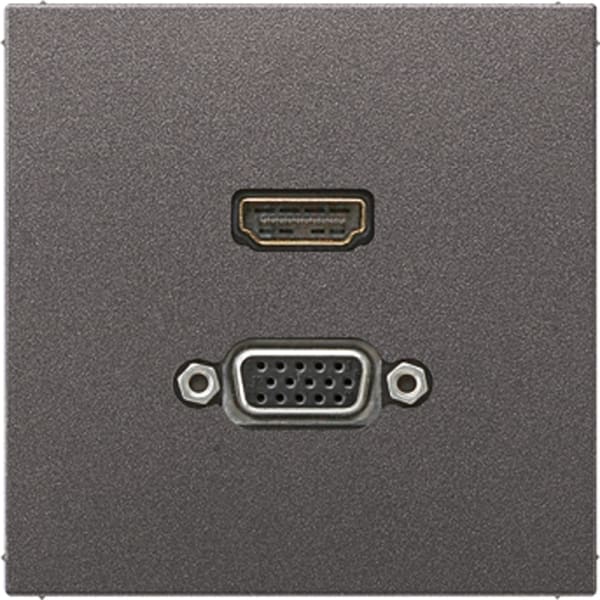JUNG - Multimedia-Anschlusssystem HDMI / VGA, anthrazit
