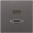 JUNG - Multimedia-Anschlusssystem HDMI / VGA, anthrazit