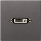 JUNG - Multimedia-Anschlusssystem DVI, Serie LS, anthrazit (lackiertes Aluminium)