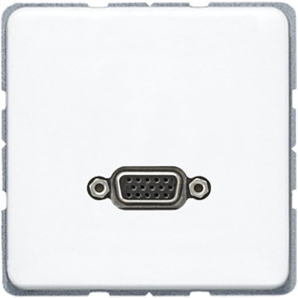 JUNG - Multimedia-Anschlusssystem VGA, Serie CD, alpinweiss
