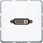 JUNG - Multimedia-Anschlusssystem DVI, Serie CD, alpinweiss