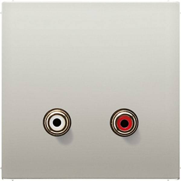 JUNG - Multimedia-Anschlusssystem Cinch Audio, Serie LS, Edelstahl