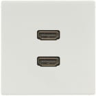 JUNG - Multimedia-Anschlusssystem 2 x HDMI, Serie LS, lichtgrau