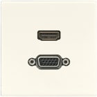 JUNG - Multimedia-Anschlusssystem HDMI / VGA, Serie LS, weiss