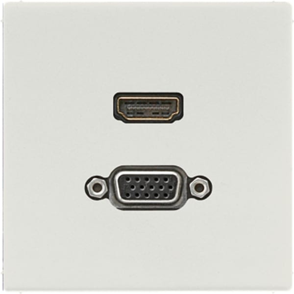 JUNG - Multimedia-Anschlusssystem HDMI / VGA, Serie LS, lichtgrau