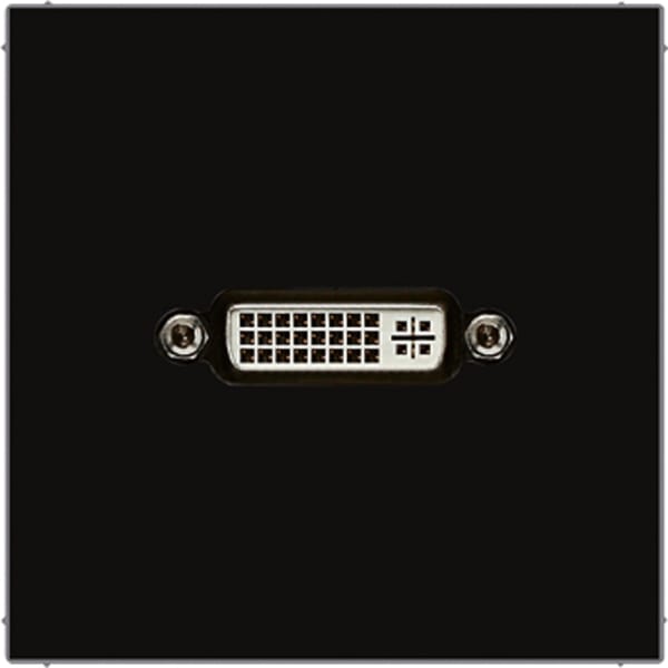 JUNG - Multimedia-Anschlusssystem DVI, Serie LS, schwarz