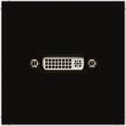 JUNG - Multimedia-Anschlusssystem DVI, Serie LS, schwarz