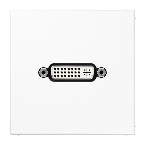 JUNG - Multimedia-Anschlusssystem DVI, Serie LS, alpinweiss