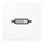 JUNG - Multimedia-Anschlusssystem DVI, Serie LS, alpinweiss