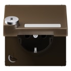 JUNG - SCHUKO Steckdose, 16A 250V ~, Schriftfeld, Klappdeckel, mit Sicherheitsschloss