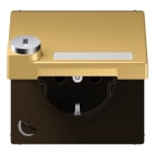 JUNG - SCHUKO Steckdose, 16A 250V ~, Schriftfeld, Klappdeckel, mit Sicherheitsschloss