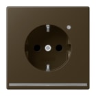 JUNG - SCHUKO-Steckdose mit LED-Orientierungslicht, 16A 250V ~, Messing antik
