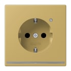 JUNG - SCHUKO-Steckdose mit LED-Orientierungslicht, 16A 250V ~, Messing classic
